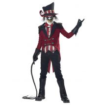 Déguisement Monsieur Loyal Diabolique Enfant - Thème: Magie Et Horreur - Couleur: Multicolore - Taille: M 8 - 10 ans (140 cm)