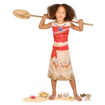 Déguisement Vaiana Basique Fille - Thème: Hawaï - Couleur: Multicolore - Taille: 7 - 8 ans (124 - 136 cm)