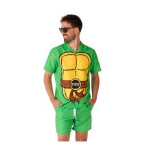 Costume D'été Tortue Ninja Adulte Suitmeister - Thème: Héros Et Super Méchants - Couleur: Vert - Taille: L (EU 54)