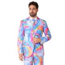 Costume Mr. Tie-dye Adulte Opposuits - Thème: Hippies - Couleur: Multicolore - Taille: XL (EU 58)