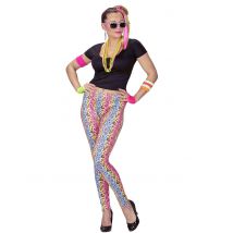 Déguisement Années 80 Imprimé Panthère Multicolore Femme - Thème: Années 80 : Pop, Fluo - Couleur: Multicolore - Taille: L