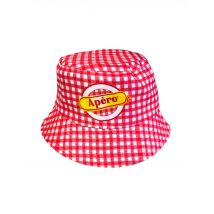 Bob Apéro Rouge Adulte - Thème: Humour - Couleur: Rouge - Taille: Taille Unique