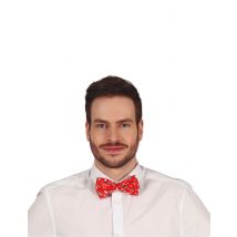 Nœud Papillon De Noël Rouge Adulte - Thème: Noël - Couleur: Rouge - Taille: Taille Unique