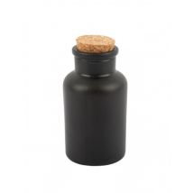 Bouteille Apothicaire Noire Mat Avec Bouchon Liège 11 Cm 125 Ml - Thème: Magie Et Horreur - Noir