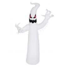 Fantôme Effrayant Gonflable 240 Cm Yeux Leds - Thème: Magie Et Horreur - Blanc