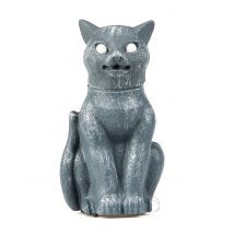 Chat Noir Yeux Brillants, Sonore Et Lumineux 30 Cm - Thème: Sorcières, Sorciers - Noir
