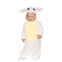 Déguisement Mouton Blanc Bébé - Thème: Animaux Et Petites Bêtes - Couleur: Blanc - Taille: 12 - 18 mois (82 - 88cm)