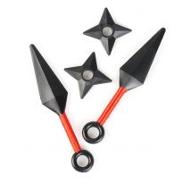 Kit Accessoires De Ninja - Thème: Ninja - Couleur: Argenté / gris - Taille: Taille Unique