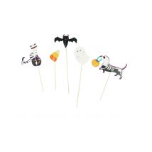 25 Cake Toppers Halloween - Thème: Halloween - Multicolore