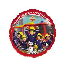 Ballon En Aluminium Sam Le Pompier 43 Cm - Thème: Héros Et Super Méchants - Multicolore