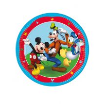8 Assiettes En Carton Fsc Mickey Mouse 23 Cm - Thème: Personnages - Multicolore