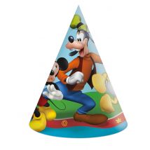 6 Chapeaux Carton Mickey Mouse - Thème: Personnages - Multicolore