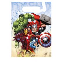 6 Sacs De Fête Avengers - Thème: Héros Et Super Méchants - Multicolore