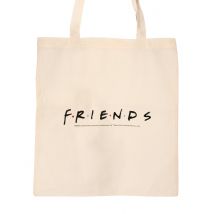 Tote Bag En Coton Friends 28x32cm - Thème: Personnages - Multicolore