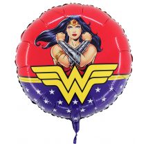 Ballon Aluminium Wonder Woman - Thème: Héros Et Super Méchants - Multicolore