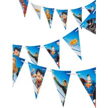 Guirlande À Fanions Justice League 2m - Thème: Héros Et Super Méchants - Multicolore