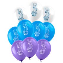 10 Ballons Latex Sonic Prime 30 Cm - Thème: Films Et Séries - Multicolore