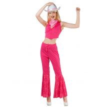 Déguisement Complet Cowboy Rose Sexy Femme - Thème: Déguisements Par Lettre - Couleur: Rose - Taille: L
