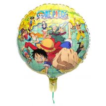 Ballon Rond 43 Cm One Piece - Thème: Personnages - Jaune