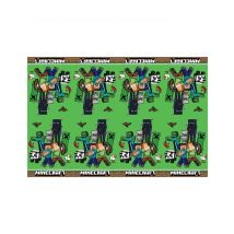 Nappe En Plastique Minecraft 120x180cm - Thème: Héros Et Super Méchants - Vert