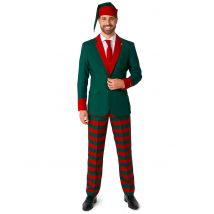 Costumeelfe Du Père Noel Suitmeister - Thème: Héros Et Super Méchants - Couleur: Vert - Taille: L (EU 54)