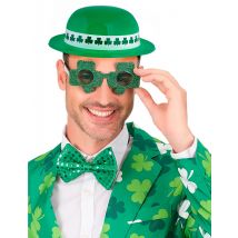 Pack Nœud papillon chapeau melon et lunettes Saint-Patrick adulte