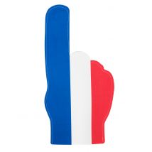 Main Mousse Bleu Blanc Rouge - Thème: Nationalité Et Supporters - Bleu