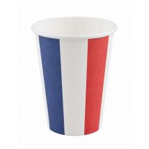 8 Gobelets Tricolore Bleu Blanc Rouge - Thème: Nationalité Et Supporters - Blanc
