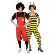 Déguisement De Couple Coccinelle Et Abeille Adulte - Thème: Animaux Et Petites Bêtes - Couleur: Jaune - Taille: Taille Unique