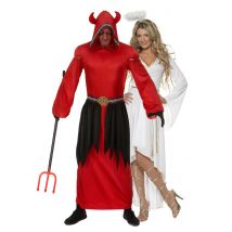 Déguisement De Couple Démon Et Ange Adulte - Thème: Magie Et Horreur - Couleur: Rouge - Taille: Taille Unique