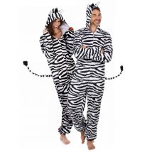 Déguisement De Couple Zèbre Adultes - Thème: Animaux Et Petites Bêtes - Couleur: Noir - Taille: Taille Unique
