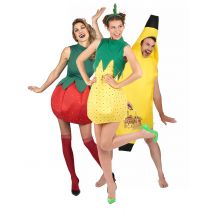 Déguisement De Groupe Banane Humoristique Fruits Adultes - Thème: Humour - Couleur: Multicolore - Taille: Taille Unique