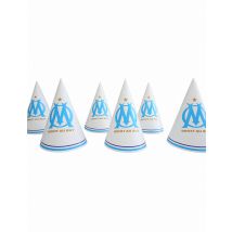 6 Chapeaux De Fête Om - Thème: Nationalité Et Supporters - Couleur: Blanc - Taille: Taille Unique