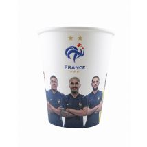 6 Gobelets Fff 25 Cl - Thème: Nationalité Et Supporters - Couleur: Blanc - Taille: Taille Unique