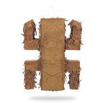 Pinata Totem Aventurier - Thème: Hawaï - Couleur: Marron - Taille: Taille Unique