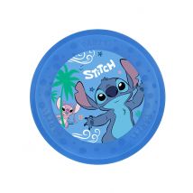 4 Assiettes Réutilisablse Stitch 21 Cm - Thème: Dessins Animés, Bd - Bleu