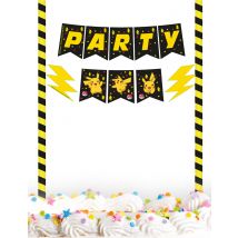 Cake Topper Pikachu Pokémon - Thème: Héros Et Super Méchants - Jaune