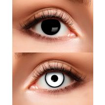 Lentilles De Contact Sans Correction Duo Noir Et Blanc Adulte - Thème: Magie Et Horreur - Couleur: Noir - Taille: Taille Unique