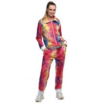 Déguisement Survêtement Disco Coloré Femme - Thème: Disco - Couleur: Multicolore - Taille: S (36/38)