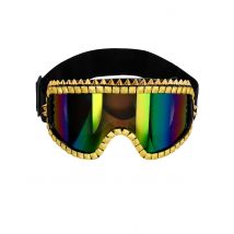 Lunettes De Ski Rave Dorée - Thème: Années 90 - Couleur: Multicolore - Taille: Taille Unique