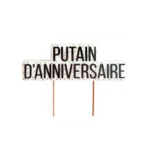 Bougie Putain D'anniversaire - Thème: Anniversaire - Noir