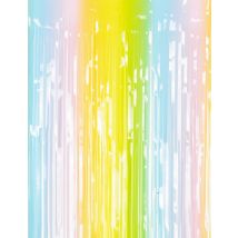 Rideau Scintillant Multicolore Pastel 100 X 195 Cm - Thème: Couleurs - Multicolore