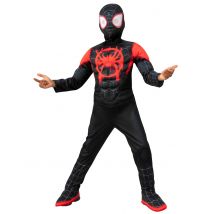 Déguisement Spiderman Miles Morales Luxe Enfant - Thème: Héros Et Super Méchants - Couleur: Noir - Taille: 3 à 4 ans (90 à 104 cm)