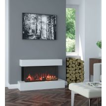 OER Alpine Floor Standing Electric Fireplace Suite