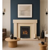 Ashbourne Marfil Surround with Marfil Hearth and Back Panel