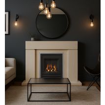 Axon Small Block Limestone Fireplace