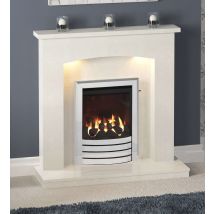 Flare Isabelle Manila Micro Marble Fireplace