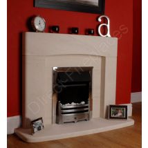 Axon Bow Limestone Fireplace