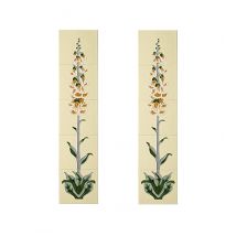 Cast Tec Foxglove Yellow and Honey Fireplace Tiles