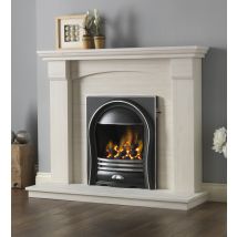 PureGlow Kingsford Limestone Fireplace